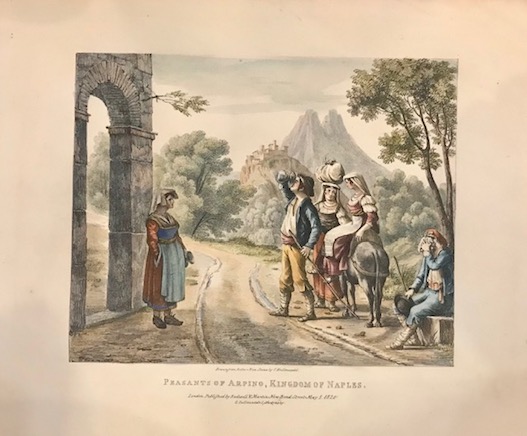 Hullmandel Charles Joseph (1789-1850) Peasants of Arpino, Kingdom of Naples 1820 Londra 